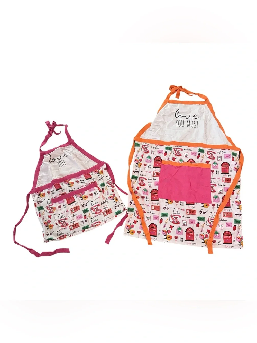 Mommy & Daughter Matching Mini Me Cooking Baking Kitchen Apron Pink Graphics
